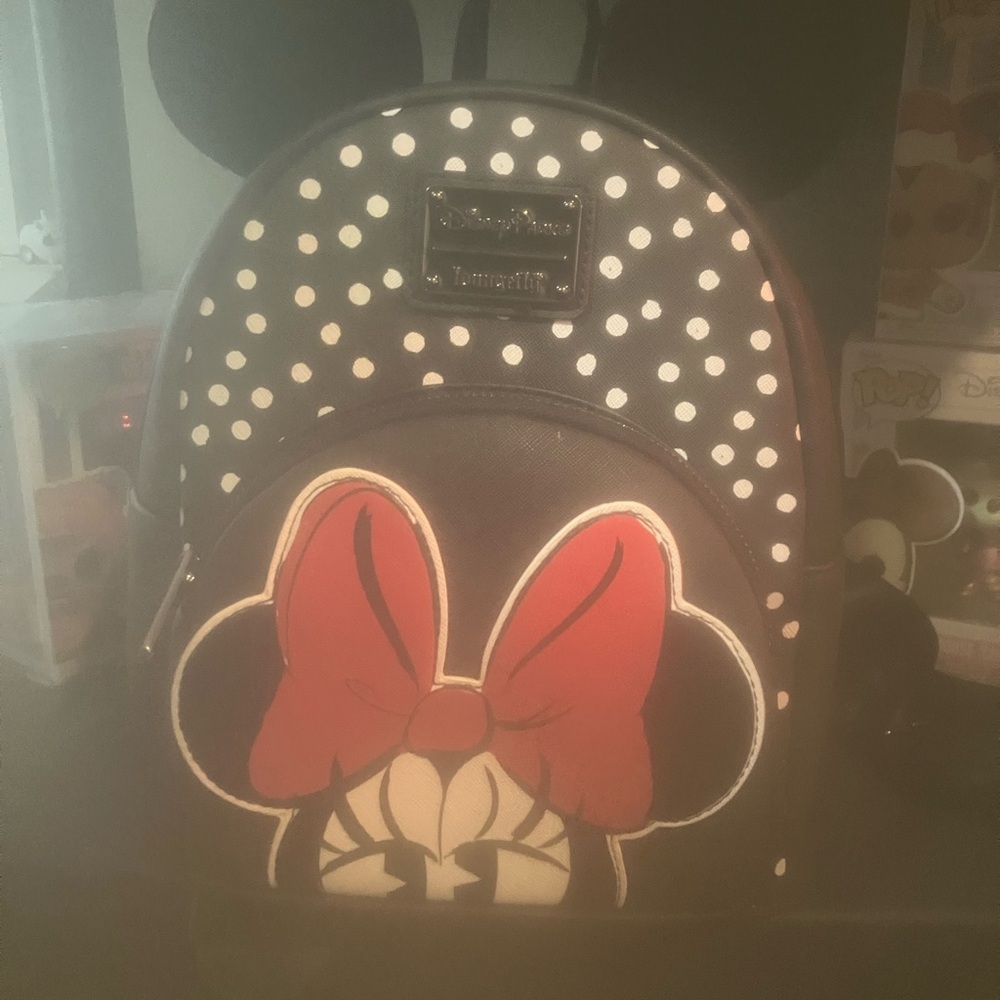 Disney Black and Red Minnie Mouse Bow Bag